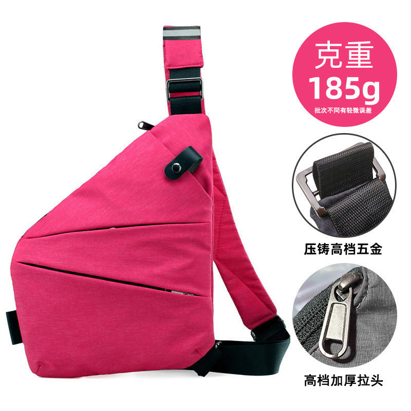 Chest Bag Men's Distinctive Shoulder Crossbody Bag Fashion Cross Bag Multifunctional Sports Fashion Underarm Bag Men's Chest Bag