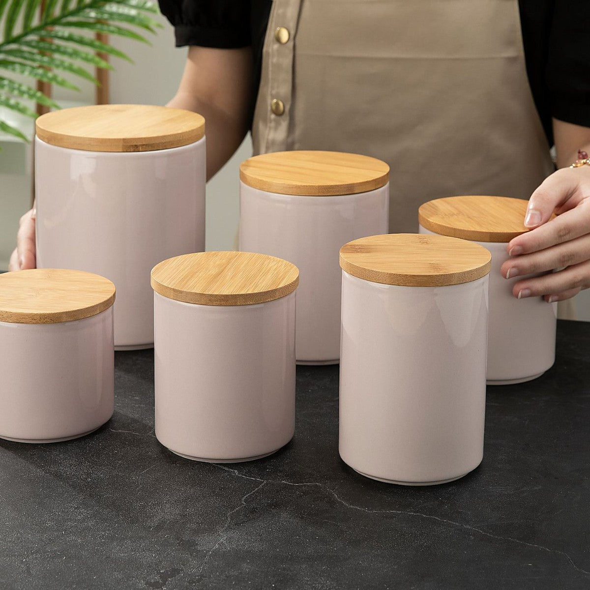 Cross-border ceramic cans, tea, coffee beans, storage cans, kitchen miscellaneous grains, seasoning, sealed cans, logo printing and wholesale