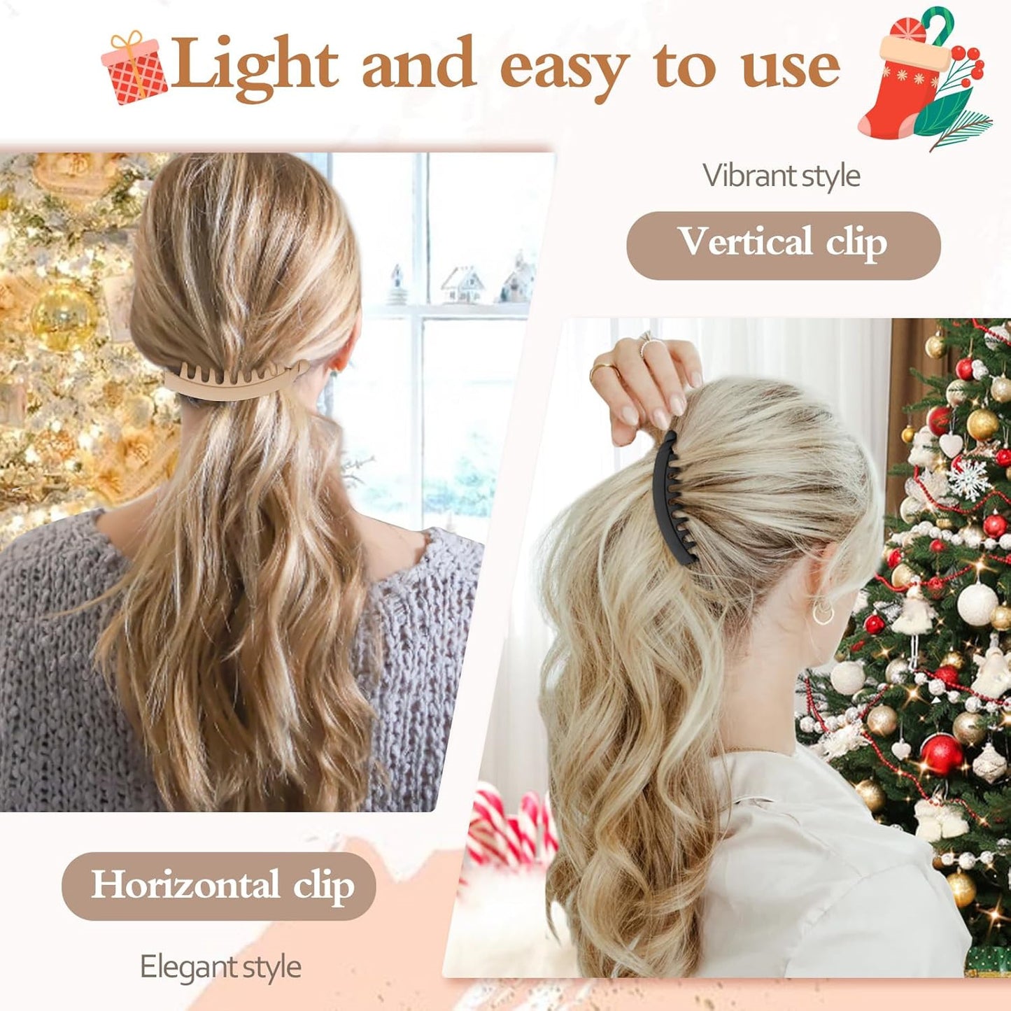 13cm Large Banana Clip Simple Vertical Hair Clip Elegant Hair Clip Ponytail Clip Back of the Head Grabber Wholesale