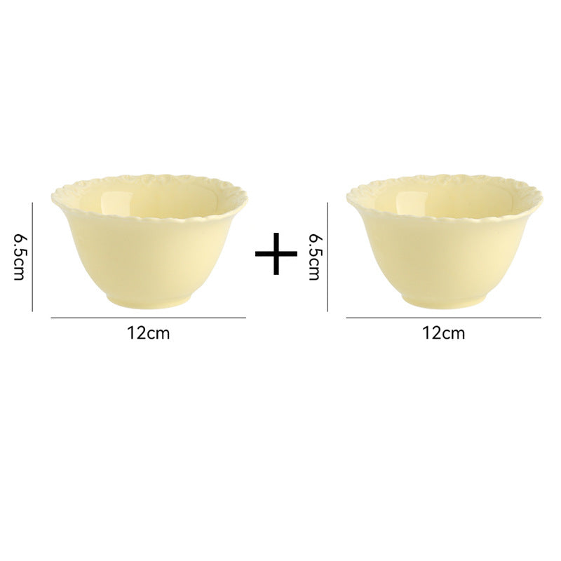 French ins style cream ceramic Western plate lace vintage dessert plate cream cake plate swing plate wholesale