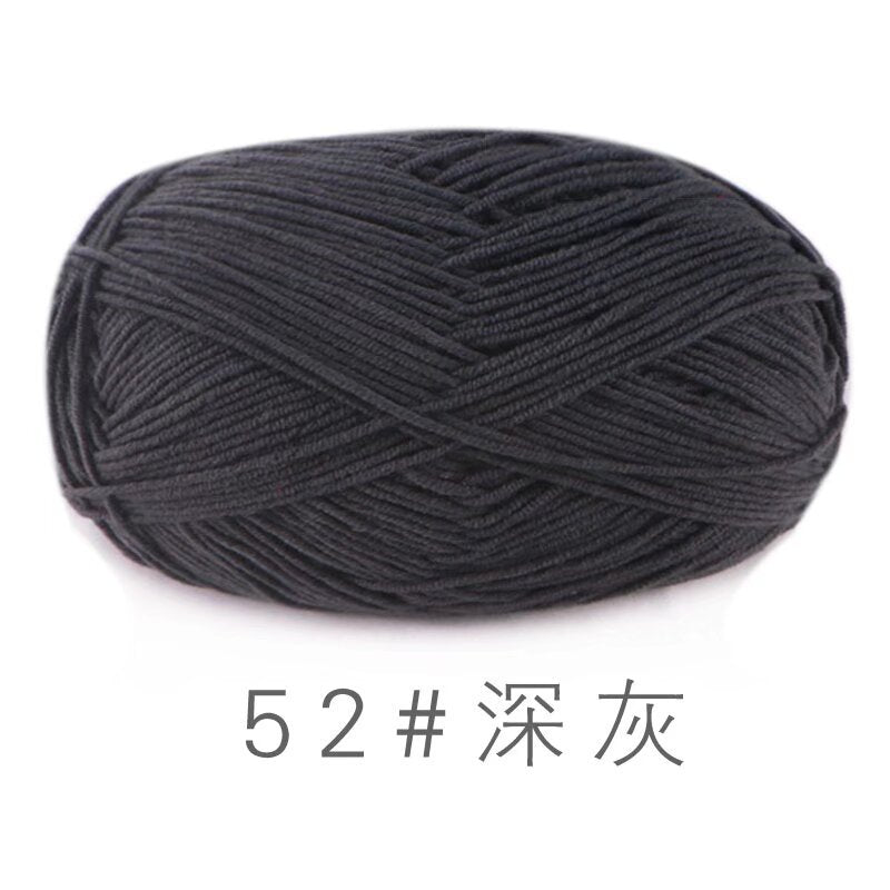 Su He 4-strand Milk Cotton Baby Wool Combed Cotton Fine Wool Hand Knitted Sweater Pure Cotton Baby Wool Ball