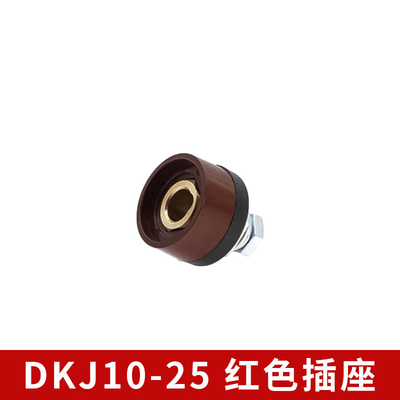 Welding Machine Quick Connector Dkj25-35-50-70 Square All-Copper European Quick-Plug Welding Head Cable Connector