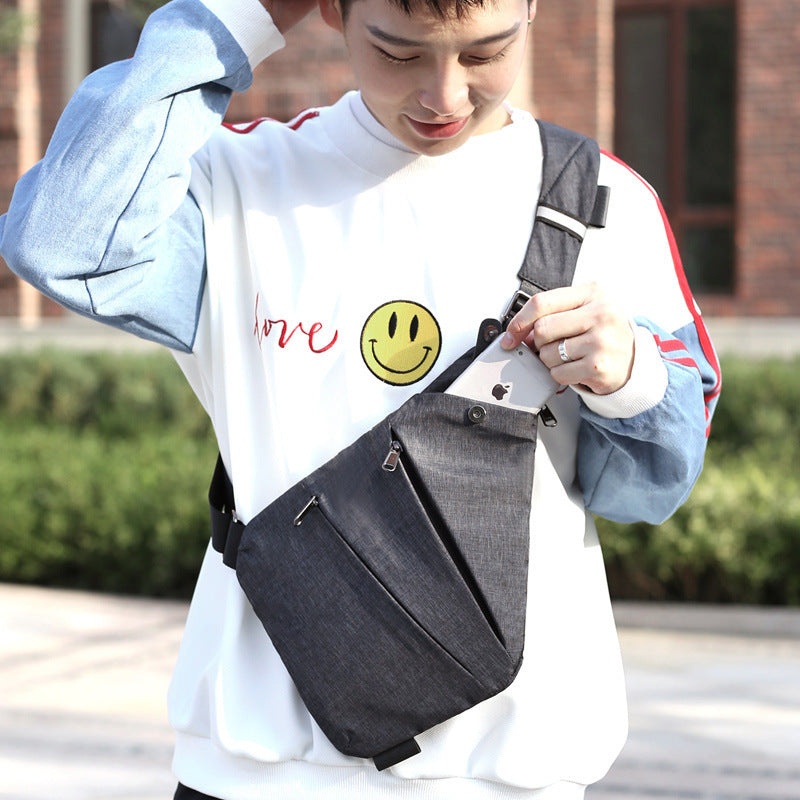 Chest Bag Men's Distinctive Shoulder Crossbody Bag Fashion Cross Bag Multifunctional Sports Fashion Underarm Bag Men's Chest Bag
