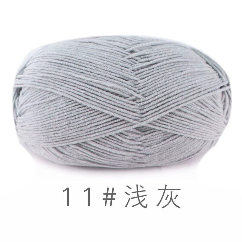 Su He 4-strand Milk Cotton Baby Wool Combed Cotton Fine Wool Hand Knitted Sweater Pure Cotton Baby Wool Ball
