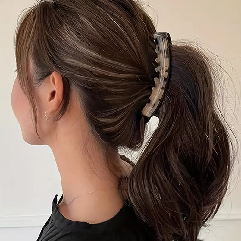 13cm Large Banana Clip Simple Vertical Hair Clip Elegant Hair Clip Ponytail Clip Back of the Head Grabber Wholesale