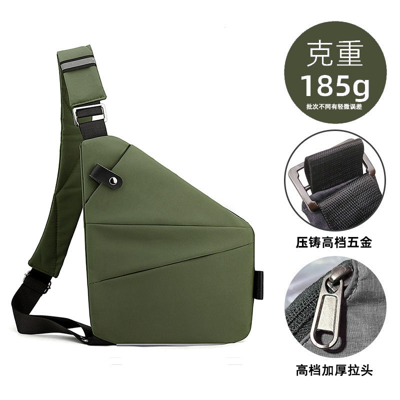 Chest Bag Men's Distinctive Shoulder Crossbody Bag Fashion Cross Bag Multifunctional Sports Fashion Underarm Bag Men's Chest Bag