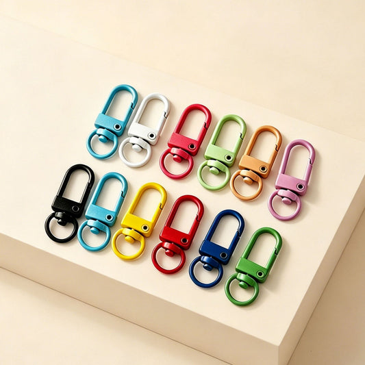 Colorful Door-Shaped Alloy Candy-Colored DIY Accessory Parts, Doll Bag Charms, Painted Keychains, Rotating Hooks