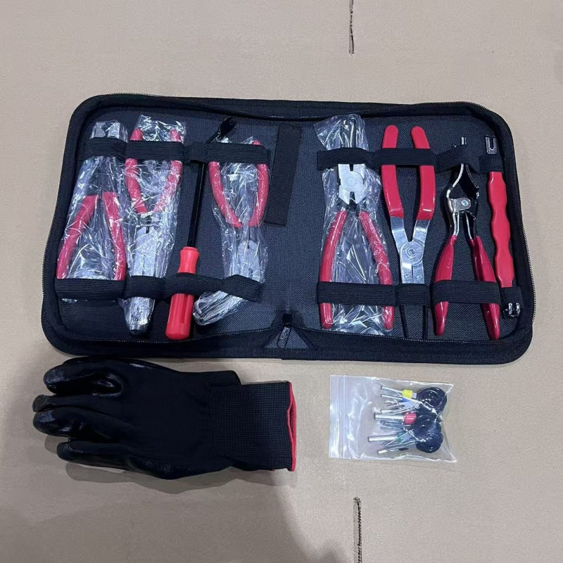 Red and black elbow 60 degree power-off pliers bolt pliers multi-purpose pliers car oil pipe separation harness pliers cross-border pliers