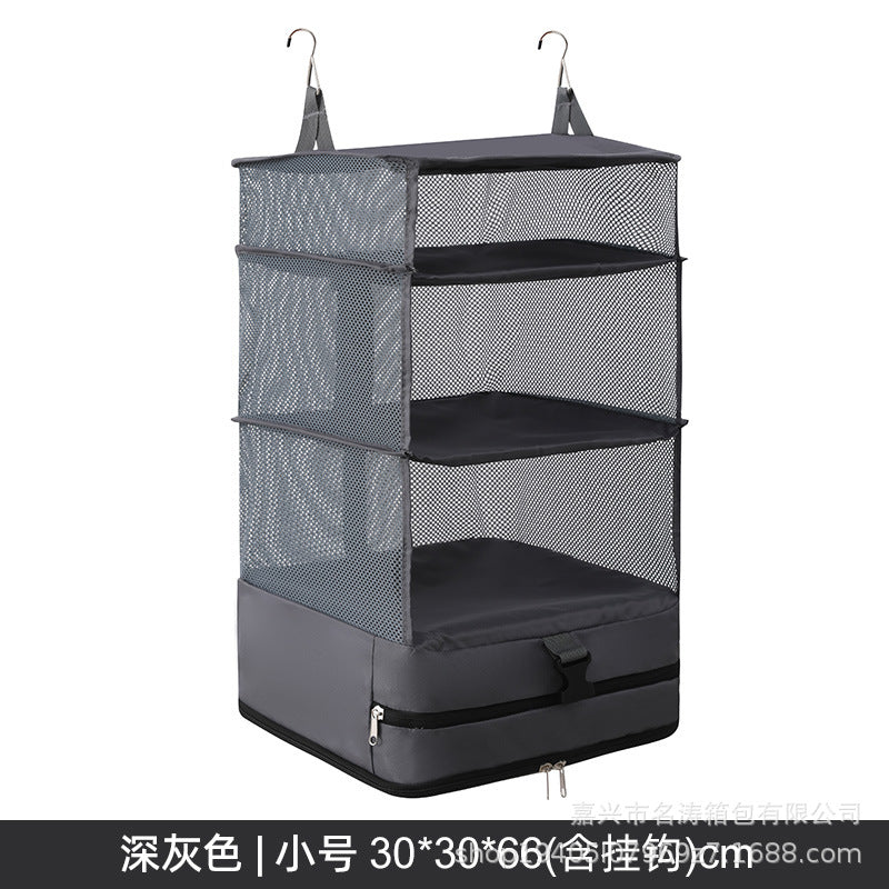 Hanging Bag Portable Storage Bag Wall-Mounted Space-Saving Travel Hanging Bag Wall-Mounted Travel Folding Wardrobe Storage