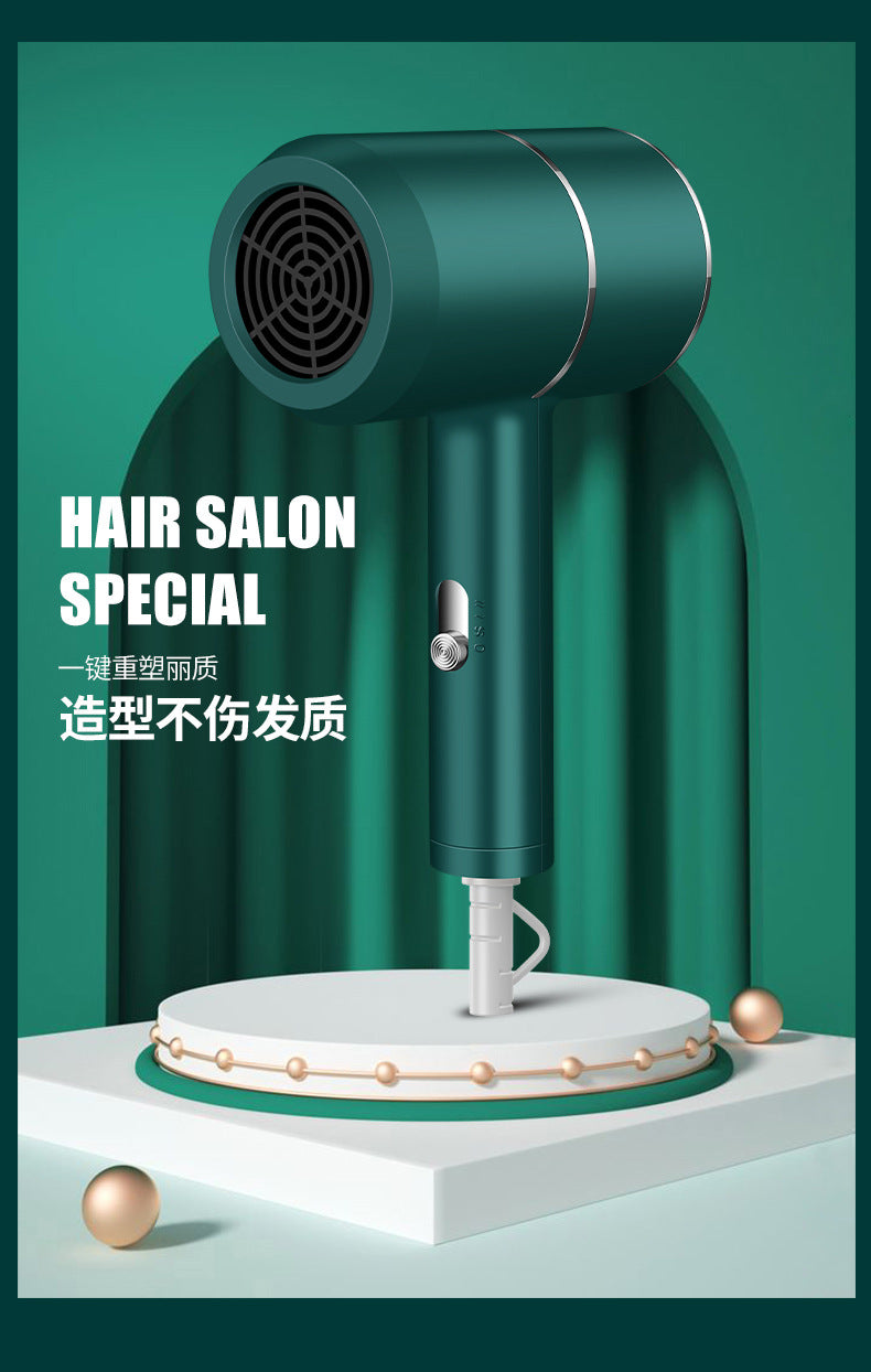 Hair Dryer Home Blue Light Negative Ion Hair Salon High Power Hair Dryer Dormitory Cold and Hot Air Hair Dryer Gift Cross Border