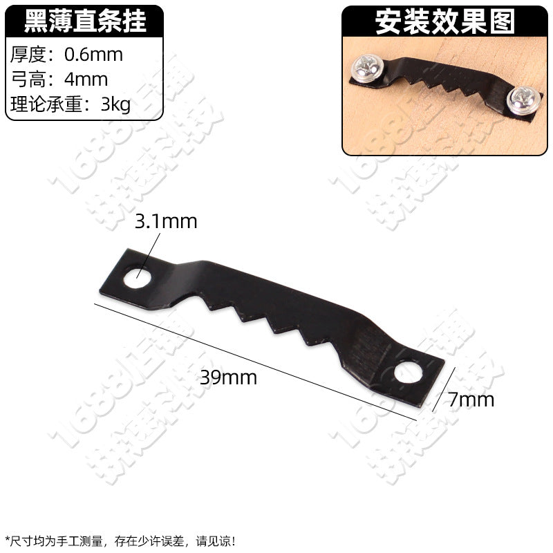 Photo frame hardware hook accessories decorative painting no mark nail billboard cross stitch picture frame horizontal and vertical dark hanging light hanging accessories