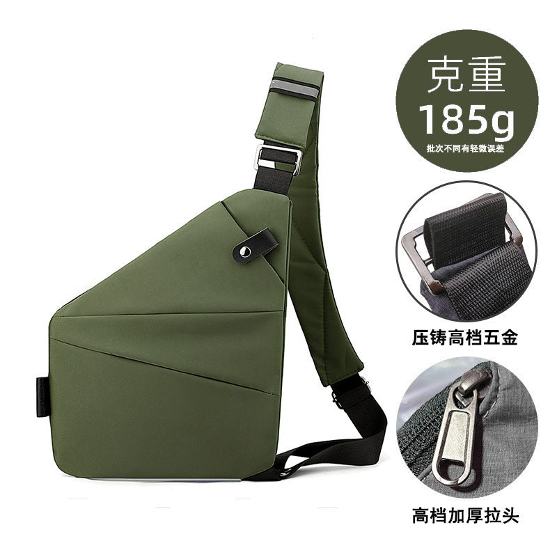 Chest Bag Men's Distinctive Shoulder Crossbody Bag Fashion Cross Bag Multifunctional Sports Fashion Underarm Bag Men's Chest Bag