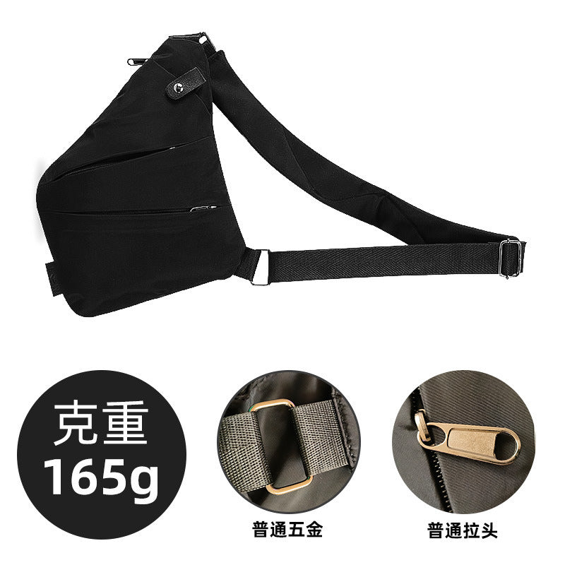Chest Bag Men's Distinctive Shoulder Crossbody Bag Fashion Cross Bag Multifunctional Sports Fashion Underarm Bag Men's Chest Bag