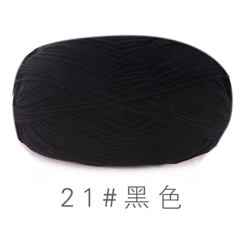 Su He 4-strand Milk Cotton Baby Wool Combed Cotton Fine Wool Hand Knitted Sweater Pure Cotton Baby Wool Ball