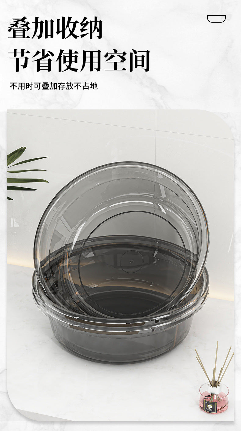 Washbasin Thickened Plastic Household Large-size Laundry Basin Student Dormitory Foot Basin Baby Small Basin