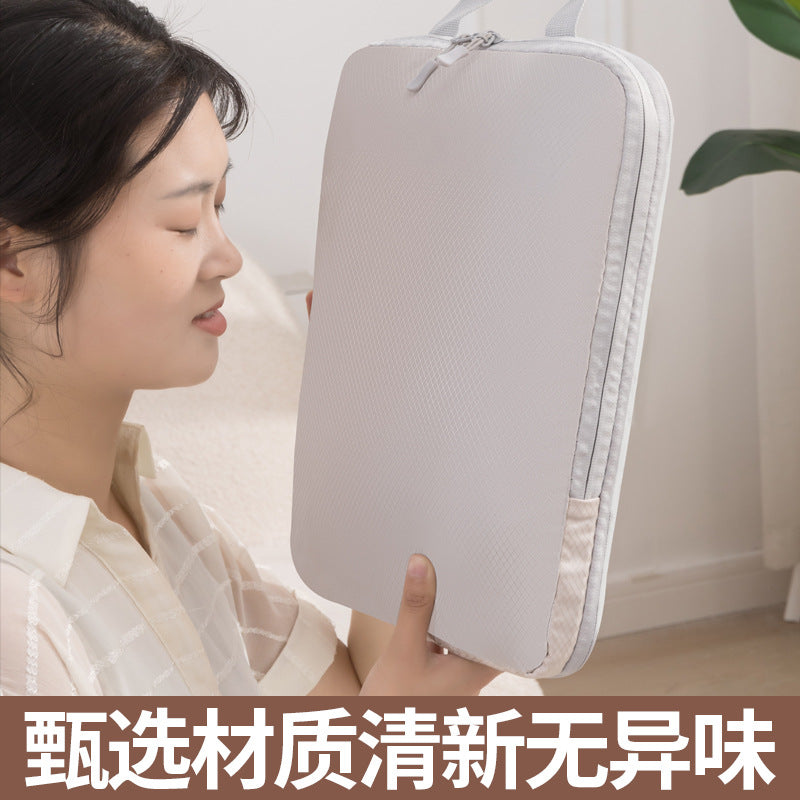 Travel Storage Bag Compression Bag Four-piece Set Travel Artifact Packaging Clothing Washing and Maternity Suitcase Organizing Bag