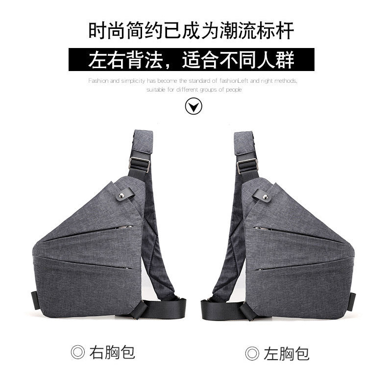 Chest Bag Men's Distinctive Shoulder Crossbody Bag Fashion Cross Bag Multifunctional Sports Fashion Underarm Bag Men's Chest Bag