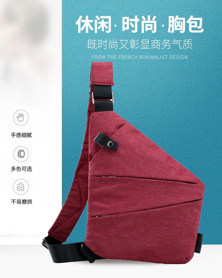 Chest Bag Men's Distinctive Shoulder Crossbody Bag Fashion Cross Bag Multifunctional Sports Fashion Underarm Bag Men's Chest Bag
