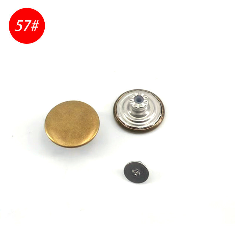 Wholesale In-Stock Waist-Cinching Button-Free Detachable Jeans Buttons, Eco-Friendly Buttons, Screw Metal I-Shaped Buckles