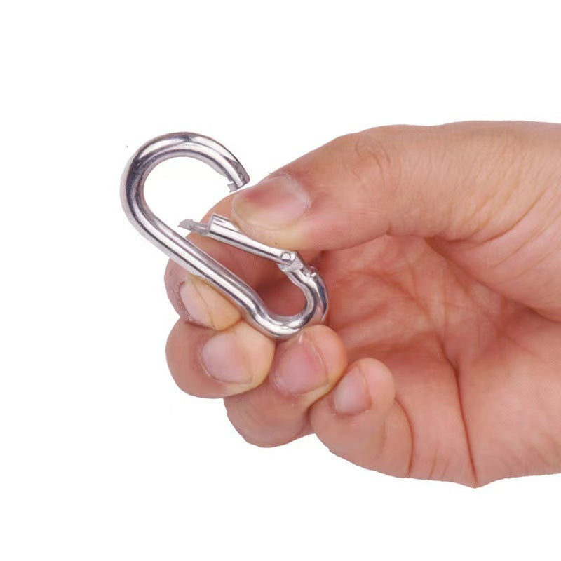 Safety Buckle, Climbing Buckle, Stainless Steel Lock, Spring Safety Ring, Outdoor Rock Climbing Accessories, Factory Direct Sales, Safety Hook