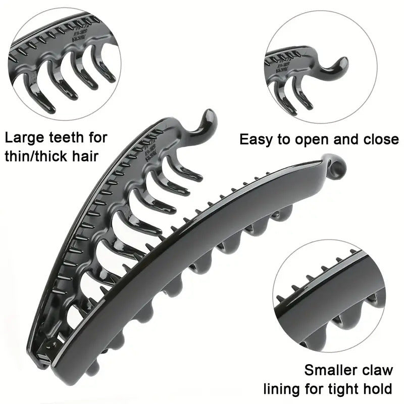 13cm Large Banana Clip Simple Vertical Hair Clip Elegant Hair Clip Ponytail Clip Back of the Head Grabber Wholesale