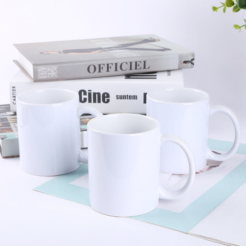 Heat Transfer Mug Holiday Commemorative Printing Photo White Cup logo Creative Ceramic Cup Making Advertising Printing Picture