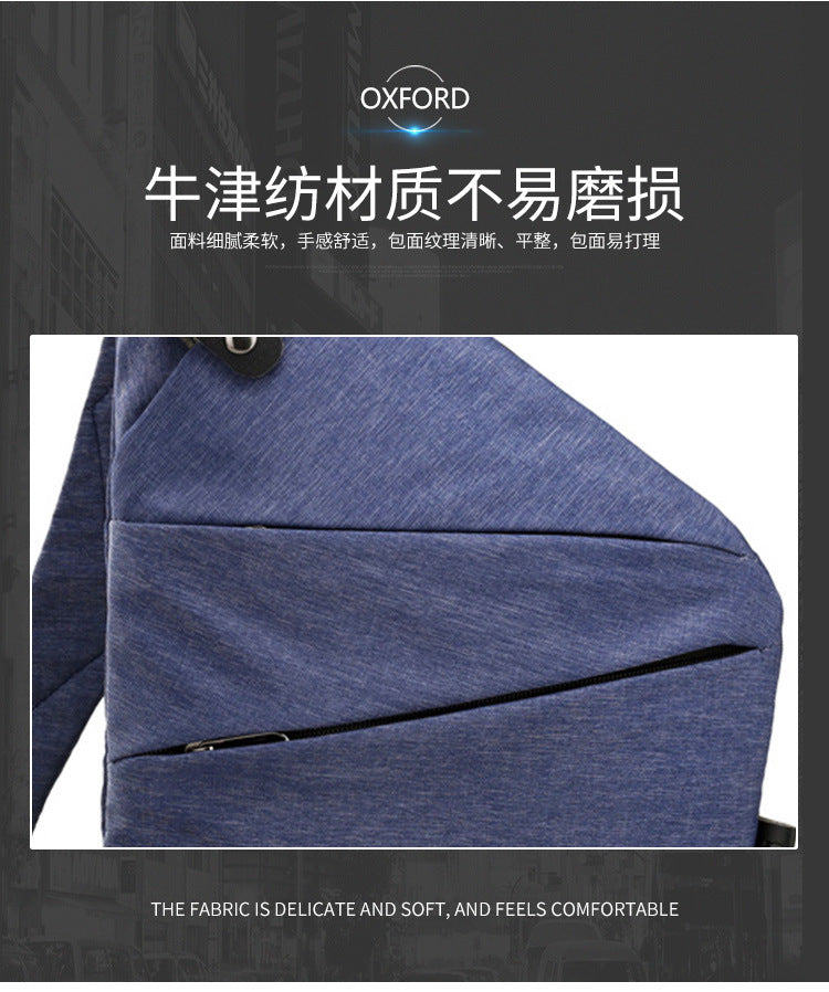 Chest Bag Men's Distinctive Shoulder Crossbody Bag Fashion Cross Bag Multifunctional Sports Fashion Underarm Bag Men's Chest Bag
