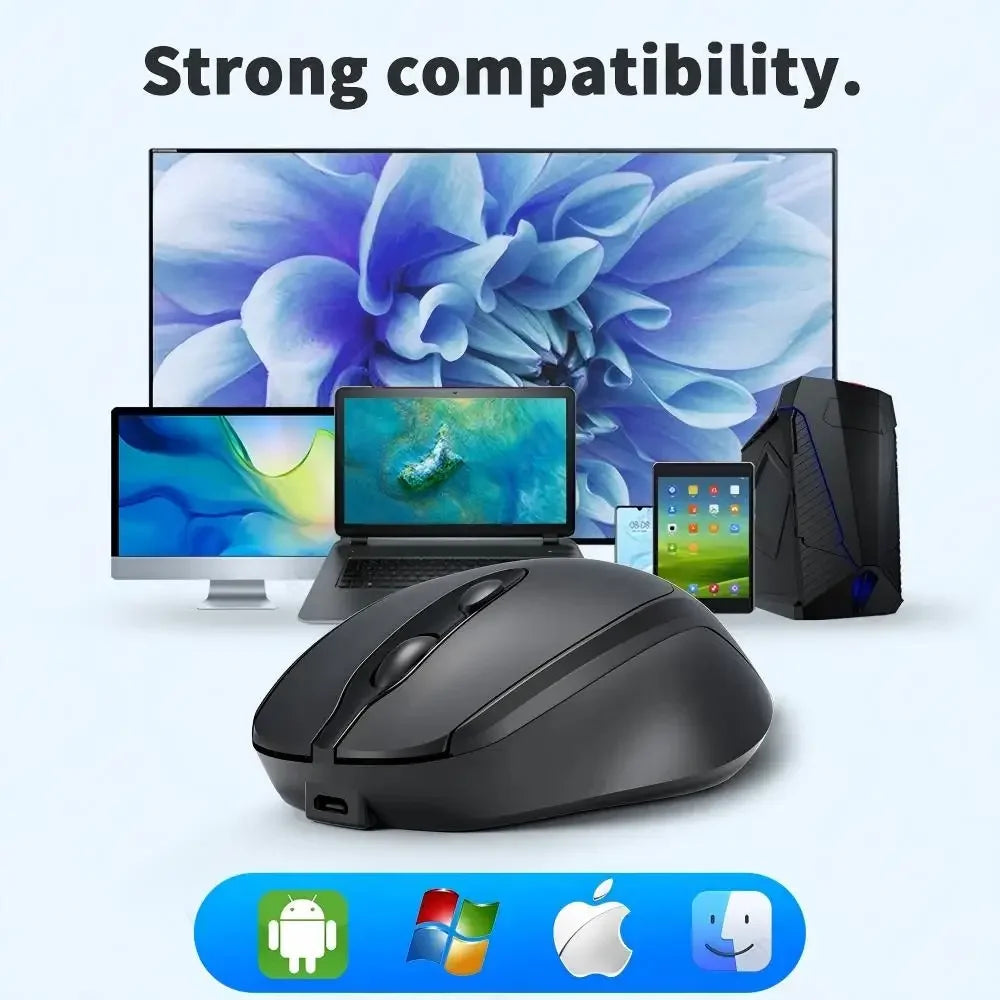 Rechargeable Wireless Bluetooth Mouse Silent WIRELESS COMPUT MOUS USB Ergonomic Gamer Mouse For Computer Laptop Macbook