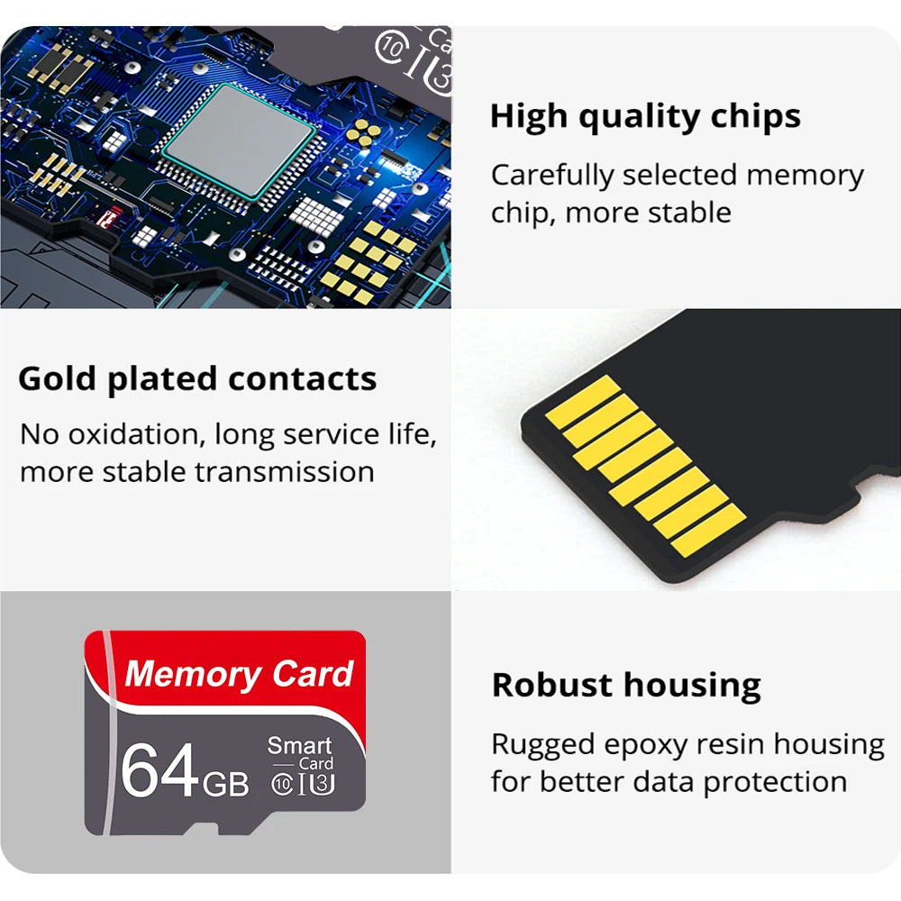 High-speed Memory card 1GB 2GB 4GB 8GB 16GB 32GB 64GB 128GB Mini TF card is used to monitor the drone tachograph