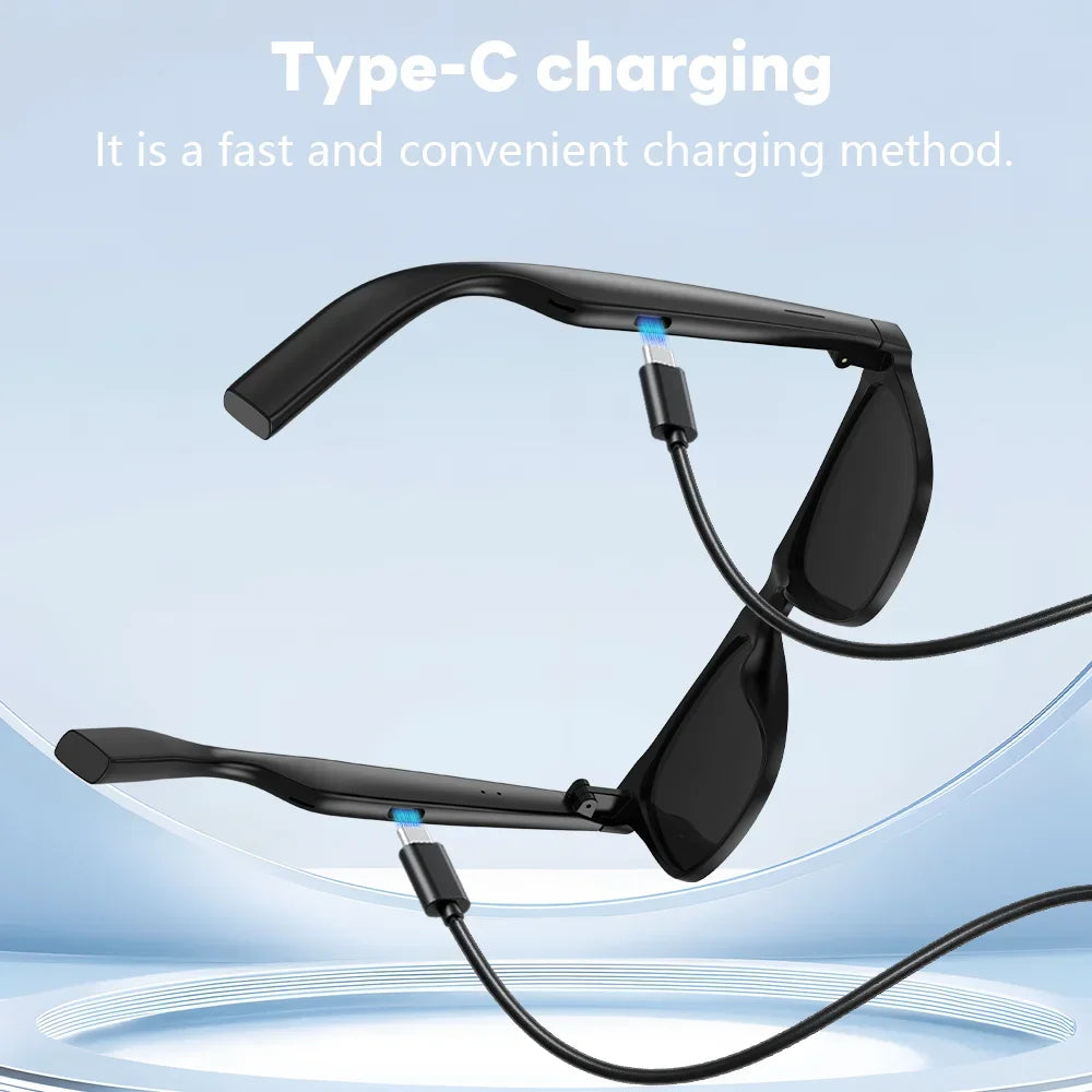 Lenovo AI Smart Wireless Glasses Bluetooth Sunglasses Remote 8K Control Touch Photo Camera Recording Voice Assistant Translator