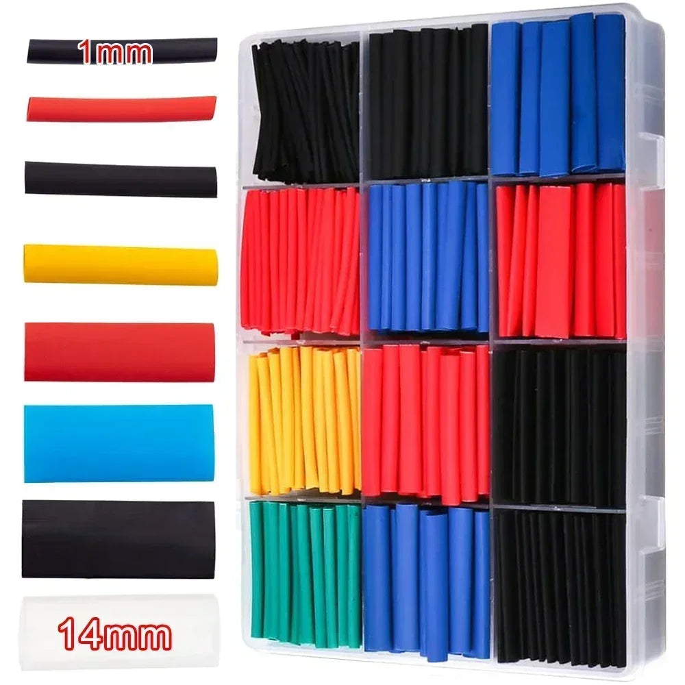 Thermal-Activated Cable Sleeve Shrinkable Wire Protector Kit Insulation Tubes for DlY Proiects Automotive Electronics Repair