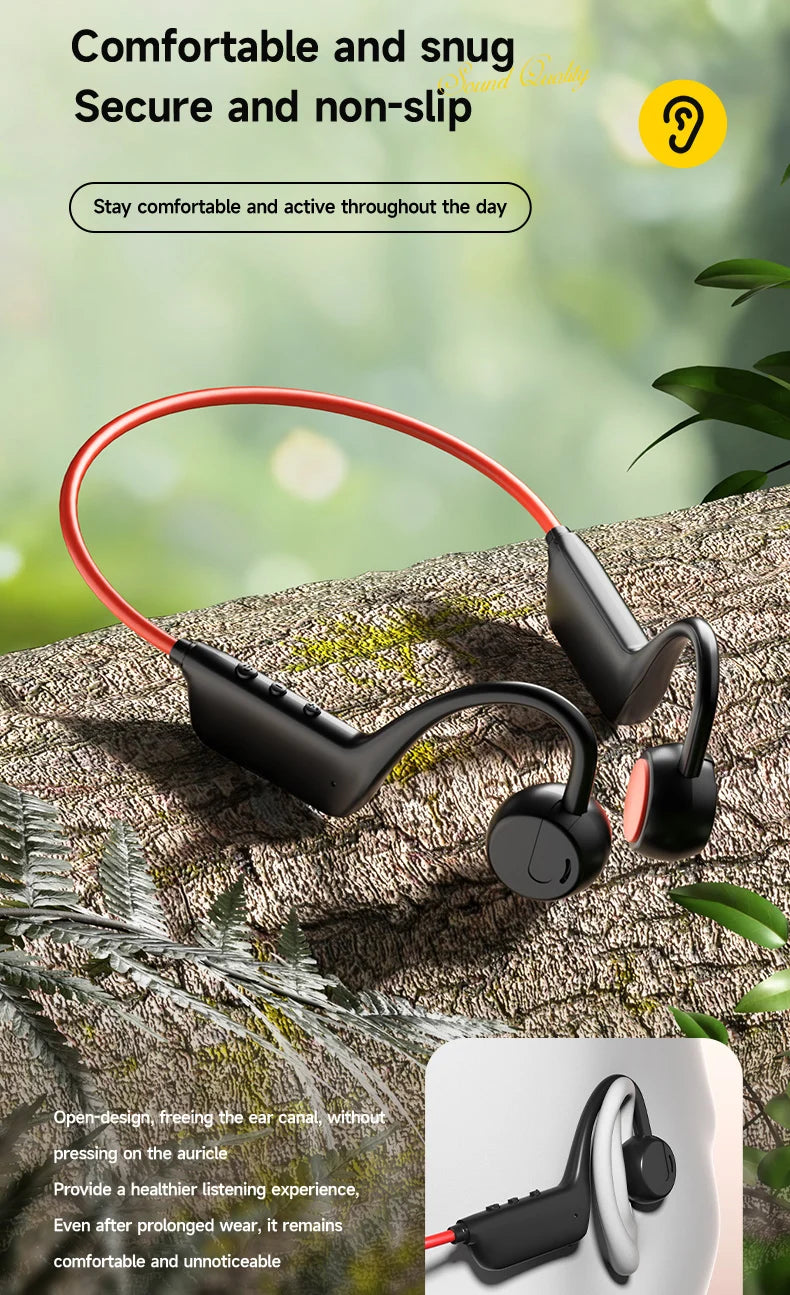 Lenovo Bone Conduction Headset Bluetooth 5.4 With Mic Waterproof Exercise Fitness Wireless Swimming Sports Headphone New 2026