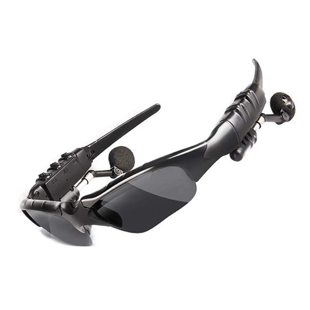 Bluetooth Wireless Polarized Sunglasses UV-Protection Polarized Lenses Sunglasses Headphones for Meeting Travel Hiking Sports