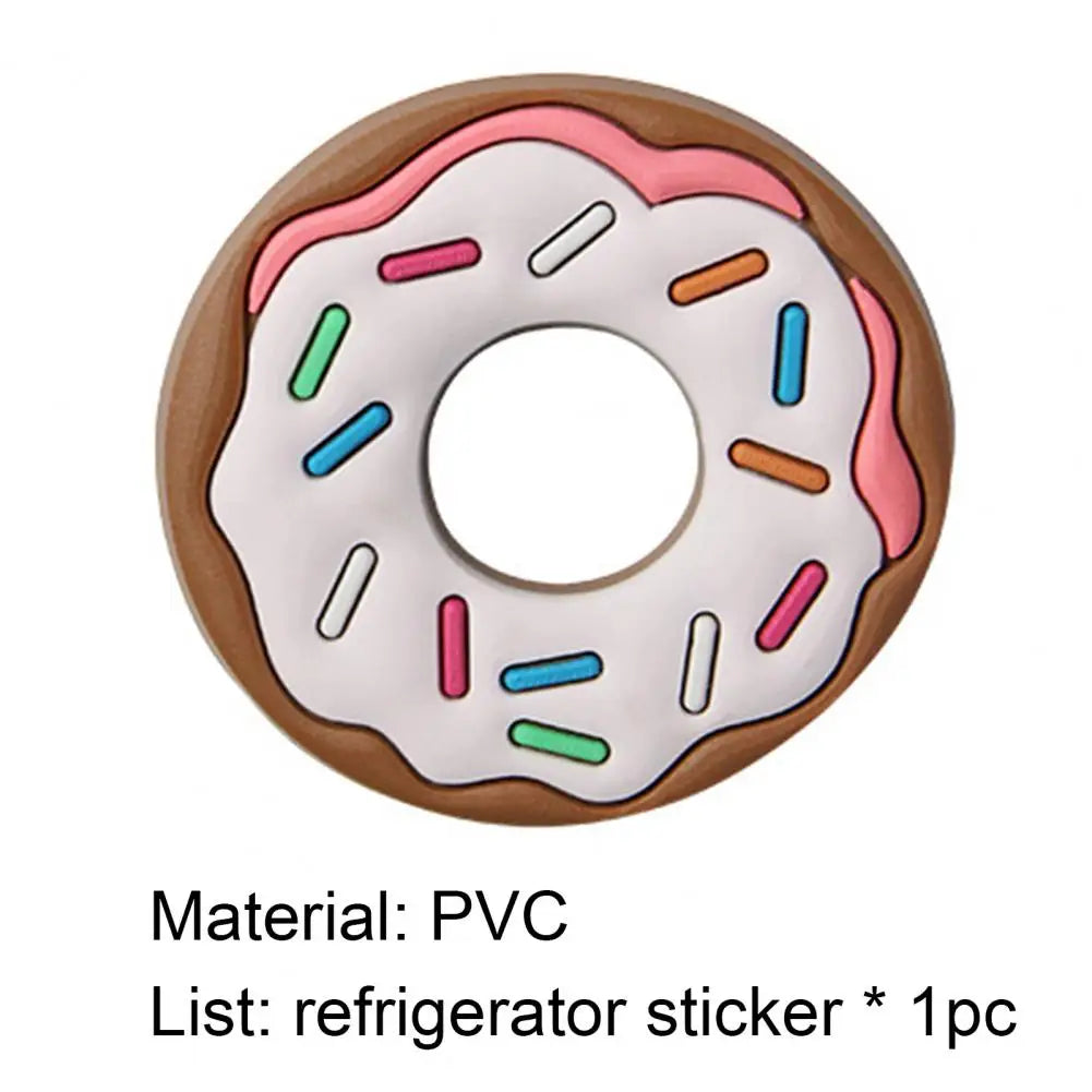 Cartoon Small Refrigerator Magnet Cute Cake 3D Fridge Soft Magnet Sticker Mini Cute Cake Ice Cream Doughnut Shape Kitchen Decor