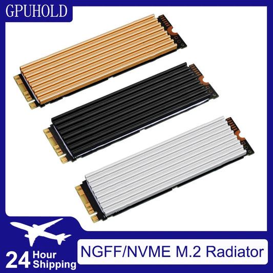 GPUHOLD Aluminum M.2 SSD Cooler Heatsink NVME NGFF 2280 SSD Cooler For PS5 PC Laptop Solid State Hard Disk Radiator