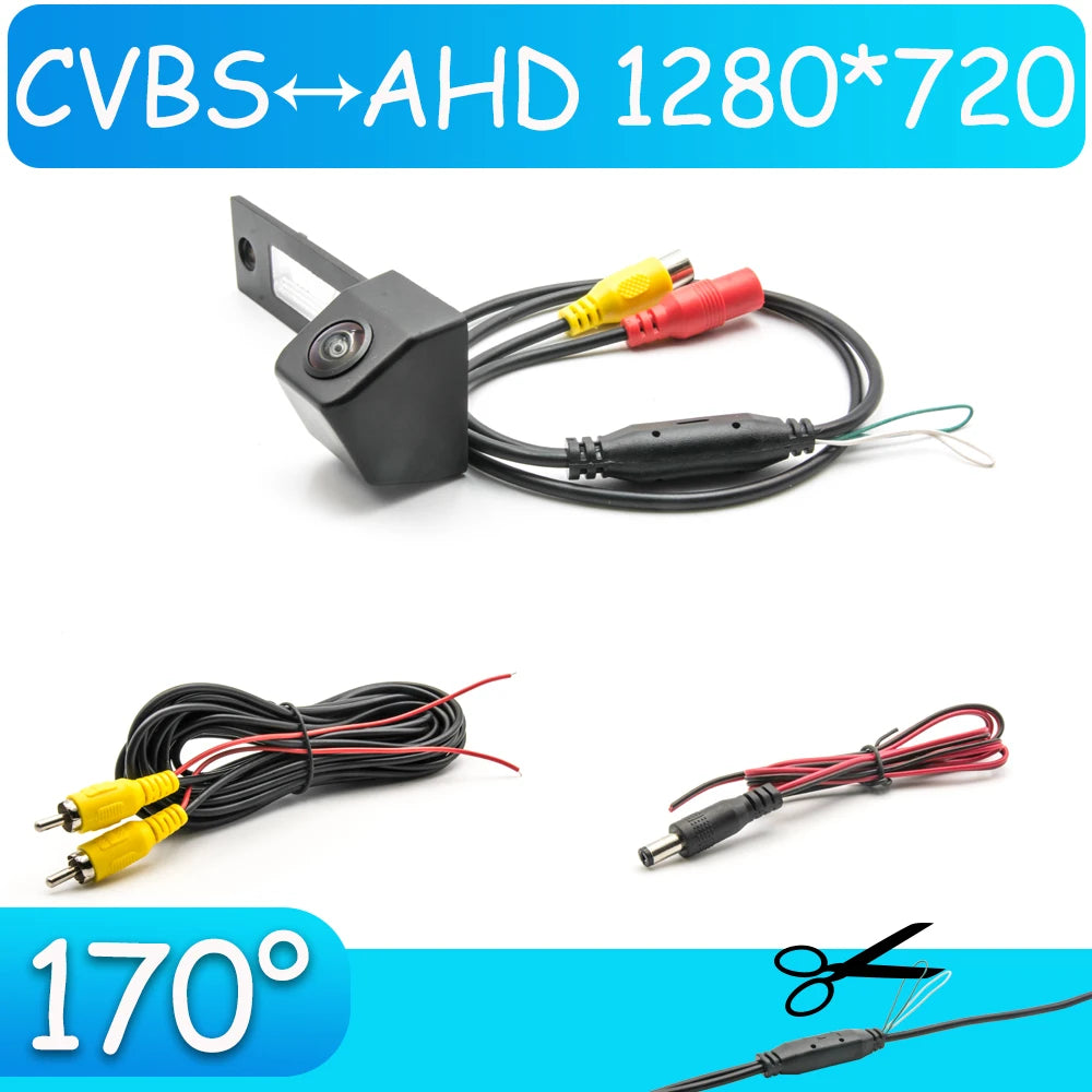 CCD HD AHD Fisheye Rear View Camera For Volkswagen Golf Plus 2005 2006 2007 2008 Before Facelift Car Reverse Parking Monitor