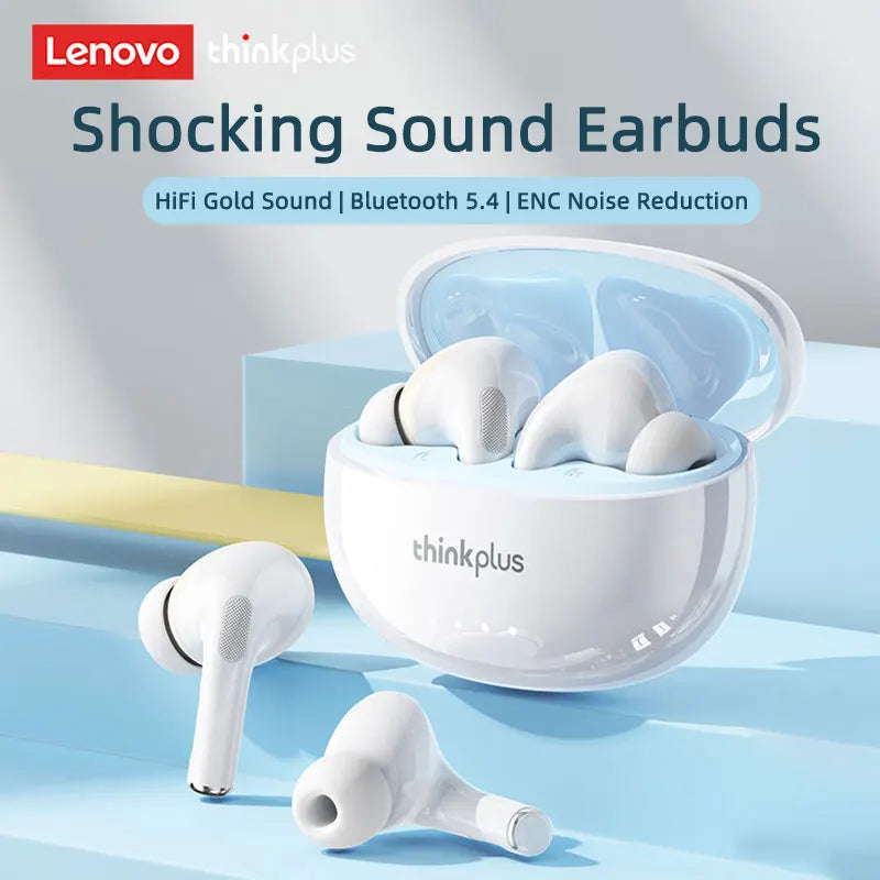 Lenovo LP5 Pro Wireless Bluetooth 5.4 Earphones TWS HiFi Sound Headphones Earbuds Gaming Sports Headset Touch Control With Mic