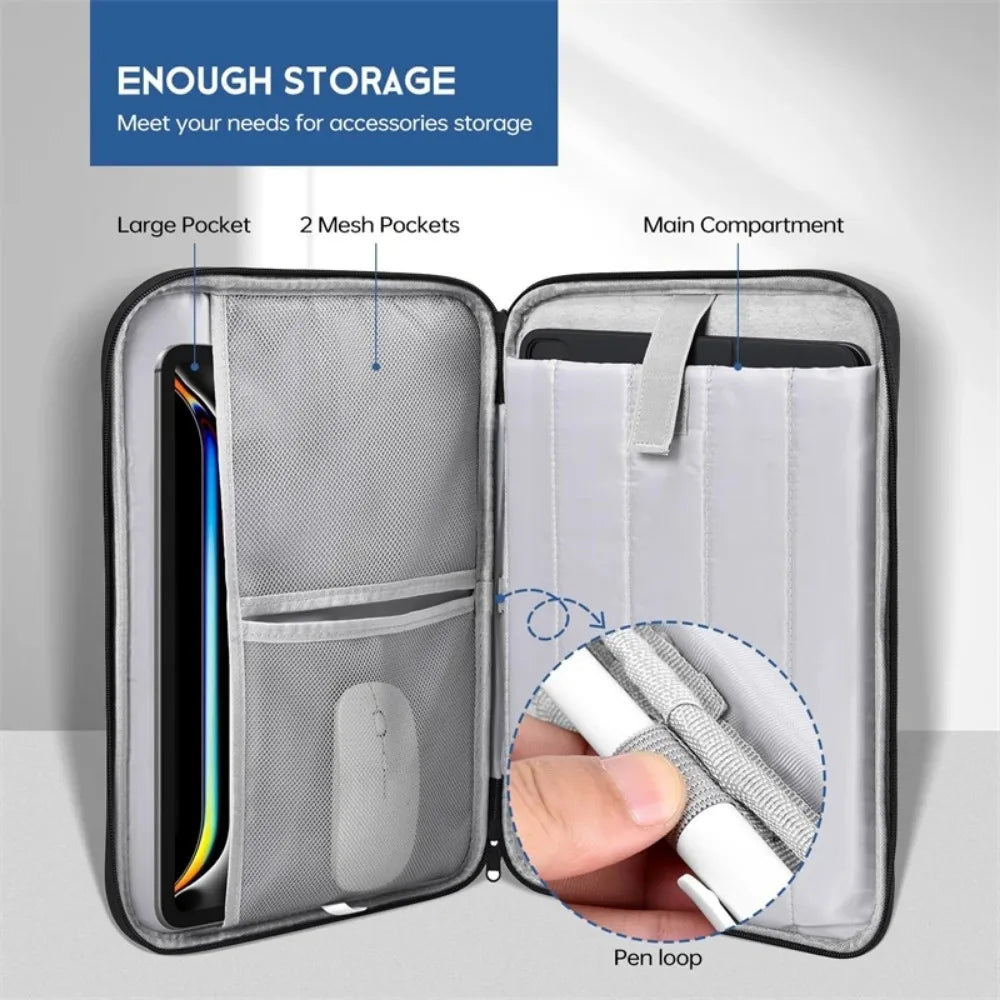 Waterproof Shockproof Handle Bag, Laptop Sleeve Case for Macbook Air, 11, 12, 13, 13.6 Inch, M4, M3, M2 Chip,  Cover Accessories