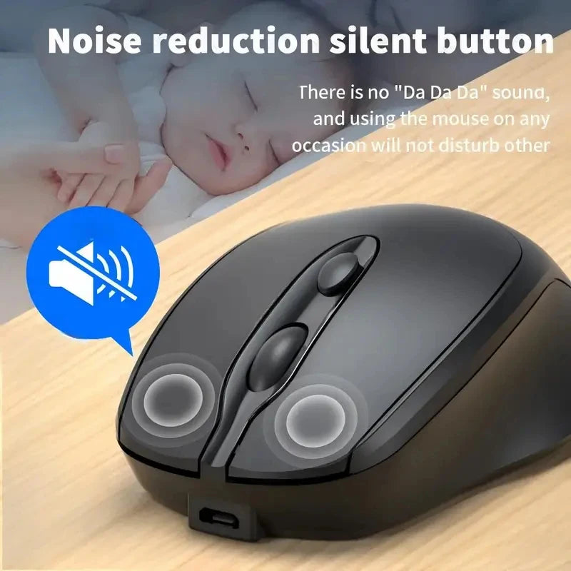 Rechargeable Wireless Bluetooth Mouse Silent WIRELESS COMPUT MOUS USB Ergonomic Gamer Mouse For Computer Laptop Macbook