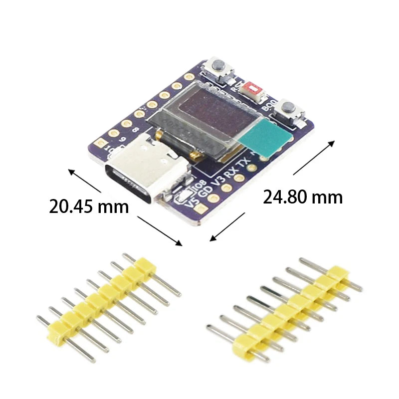 ESP32-C3 OLED development board with 0.42 inch OLED module ceramic antenna ESP32 supermini development board wifi Bluetooth