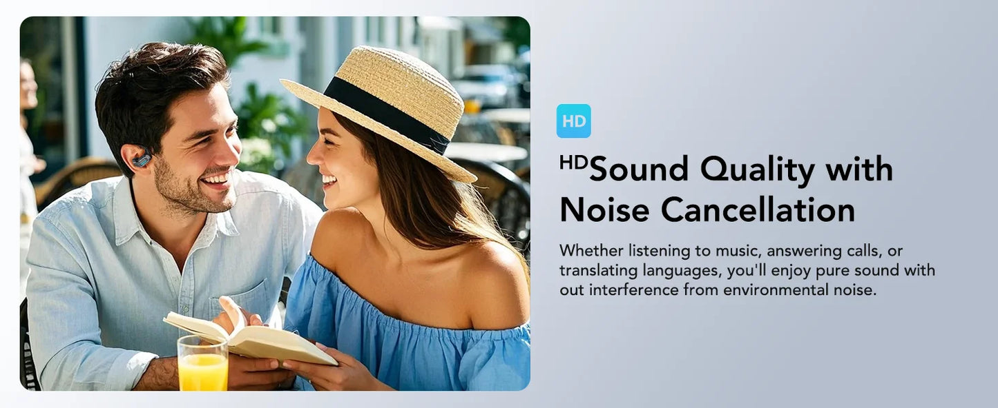 ERAZER X8 AI Translator Earbuds Gaming Bluetooth 5.4 Wireless Headphones Low Latency HD Call Earphones with Mic Waterproof