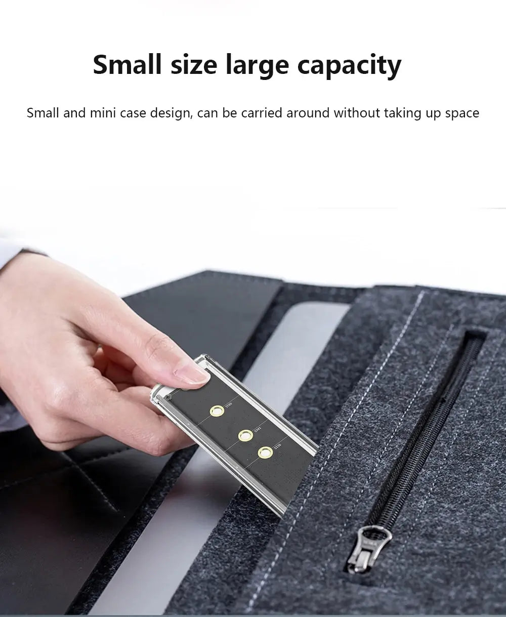 M.2 NGFF/NVME to USB3.0 Mobile Hard Disk Case SATA SSD Type-C 5Gbps Enclosure Adapter