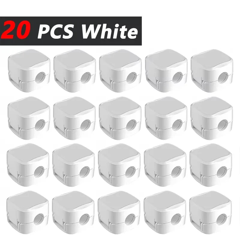Magnetic Cable Clip Cable Holder,Adhesive Wire Keeper Cord Cable Organizer ,Usb Charging Line Winder For Office Desktop Home