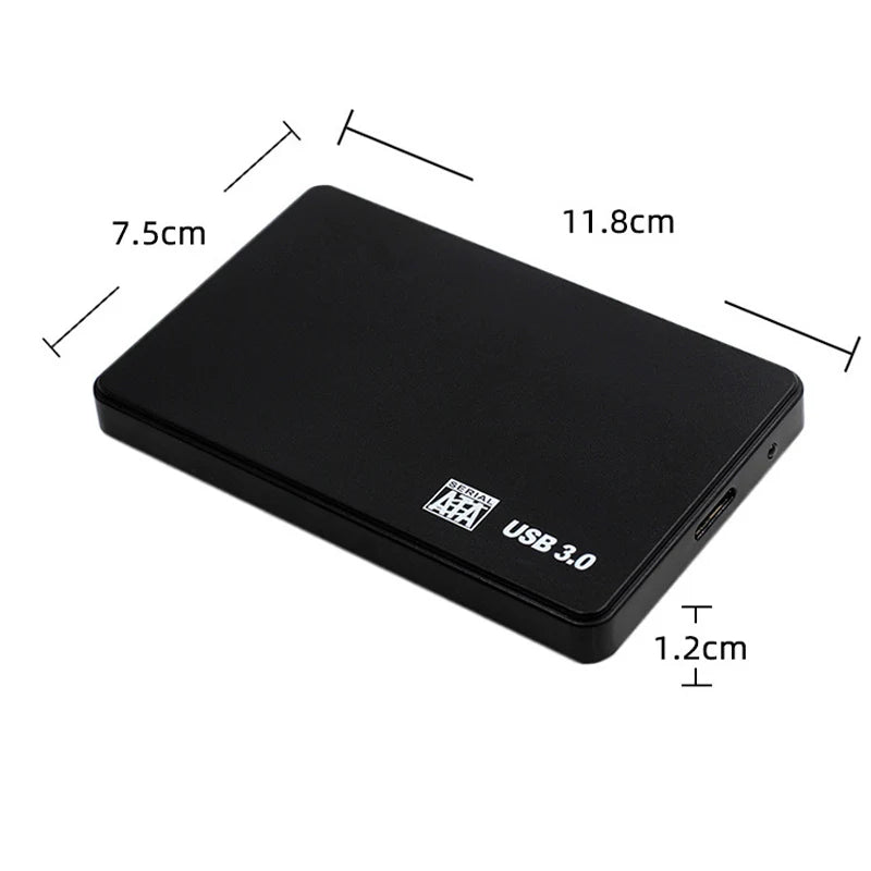 2.5" SATA to USB3.0 HDD Enclosure Mobile Hard Drive Cases for SSD External Storage HDD Box With USB3.0 Cable ABS for PC Laptop