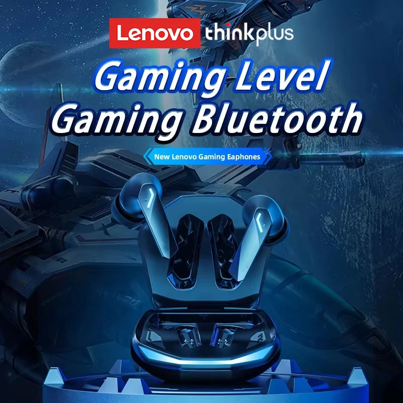 Choice Lenovo GM2 Pro Earphone Bluetooth 5.4 Headphones with Mic 9D Stereo Pro 6 Earbuds Dual Modes Music Game Wireless Headset