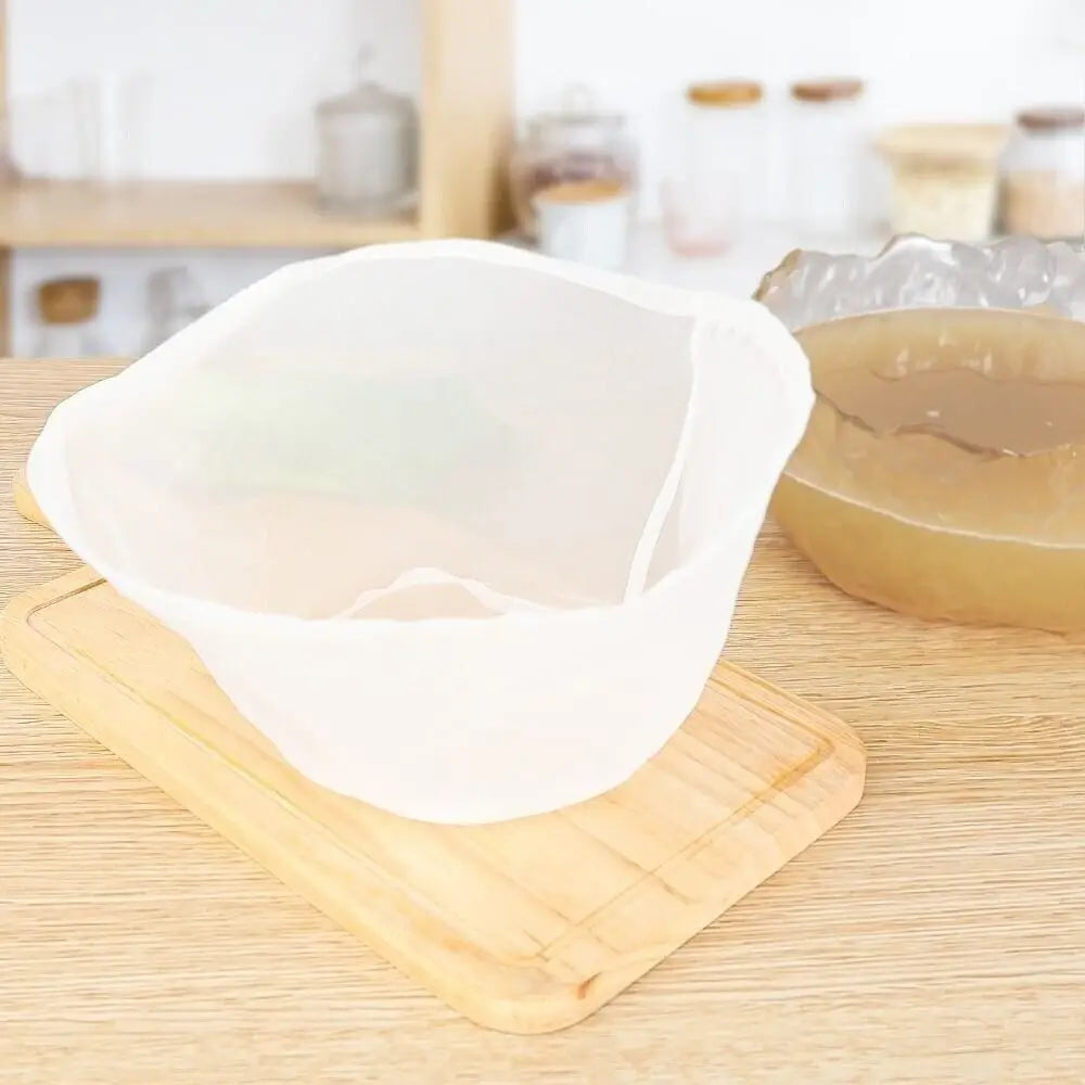Gauze Soy Milk Filter Bag Home Multifunction Bowl Shape Liquid Filter Oval Kitchen Tools Soy Milk Strainer Kitchen Tools