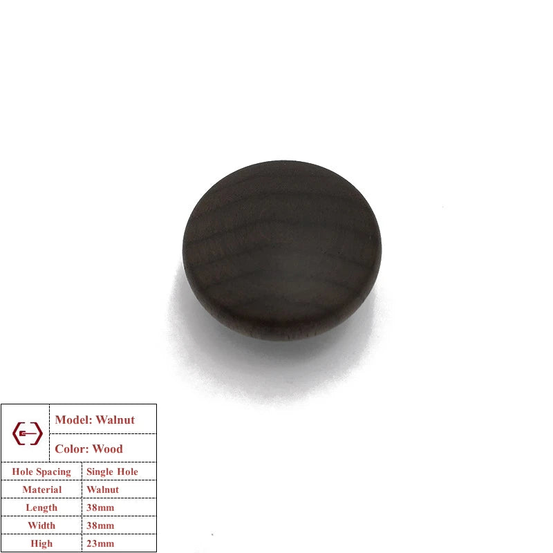 Beech Wooden Cabinet Handles Walnut Solid Wood Furniture Kitchen Door Handle Wardrobe Cupboard Drawer Knobs Hardware Pull Handle