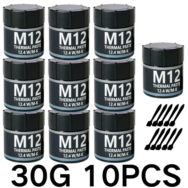 Thermal Paste Thermal Conductive Grease Paste 12.4 W/MK 1/4/8/15/30g For Game PC PS5 CPU GPU Cooling