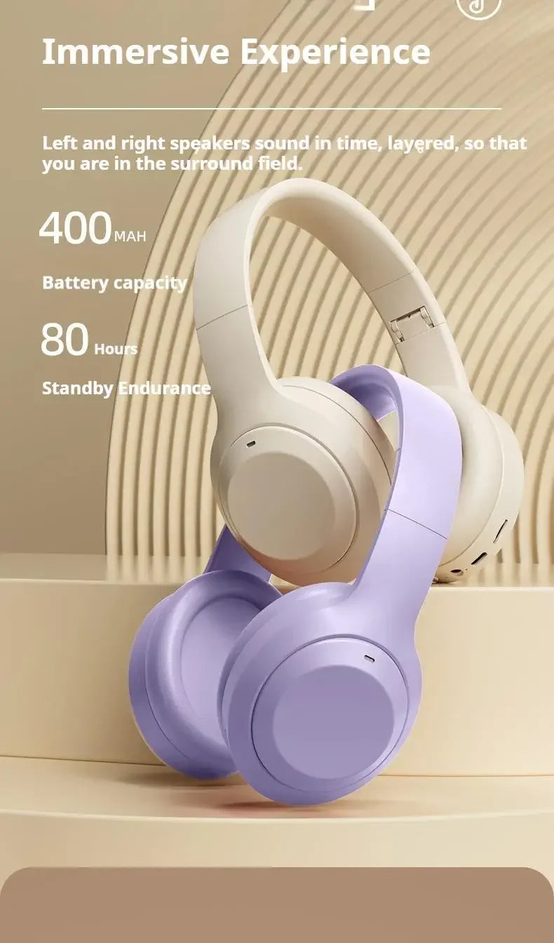 Over Ear HIFI Stereo M5 Headsets Wireless Bluetooth 5.3 Headphones Sports Gaming Earphones Support TF/AUX Noise Reduction