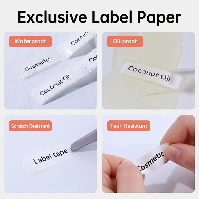 Marklife Thermal Papers White Thermal Self-adhesive Stickers Compatible For P50/S2 Portable Thermal Printer To Gift/Marking/Tape